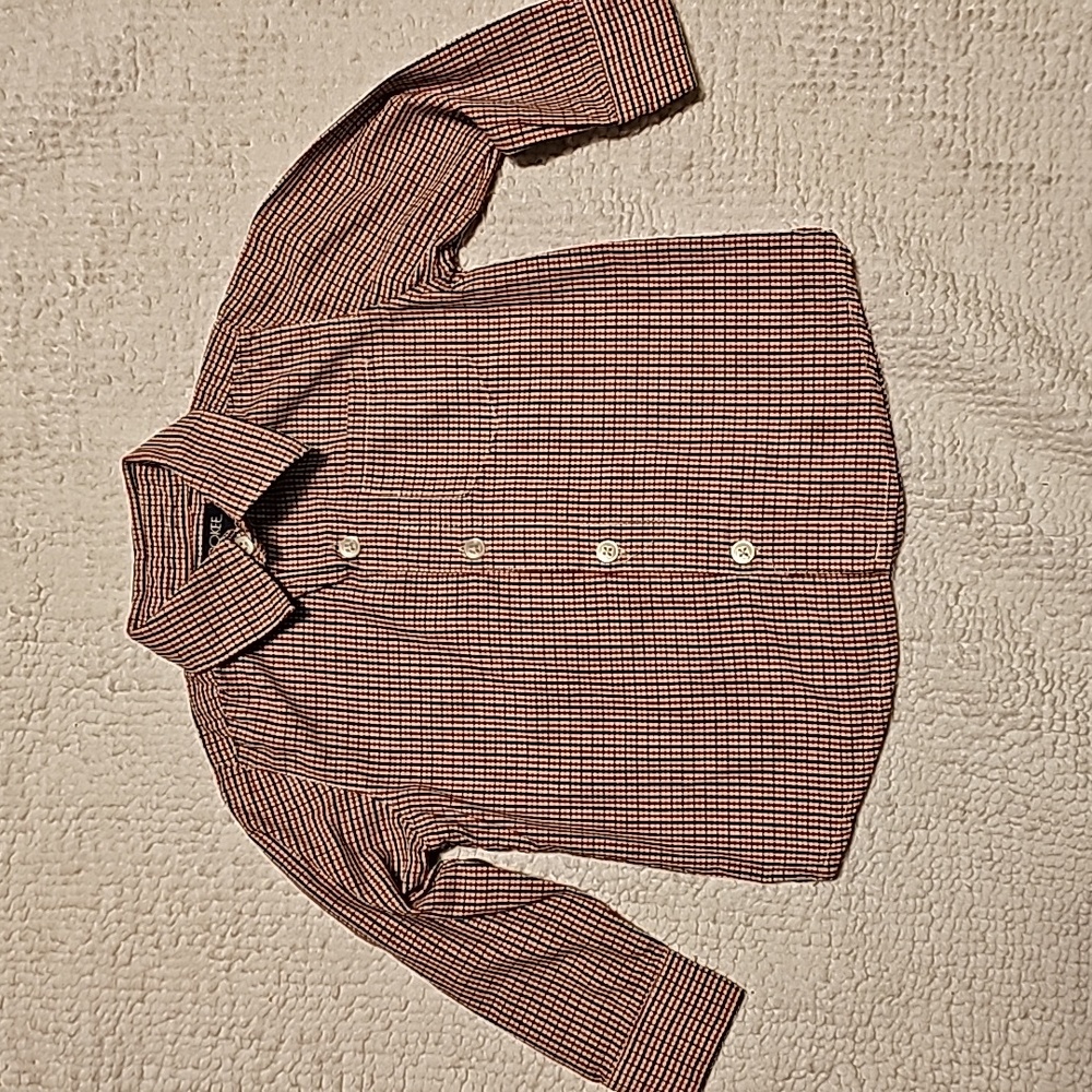 Cherokee boys Size 24 months, button down long sleeve shirt.